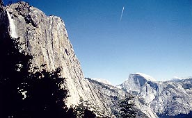 Yosemite Fall und Half Dome